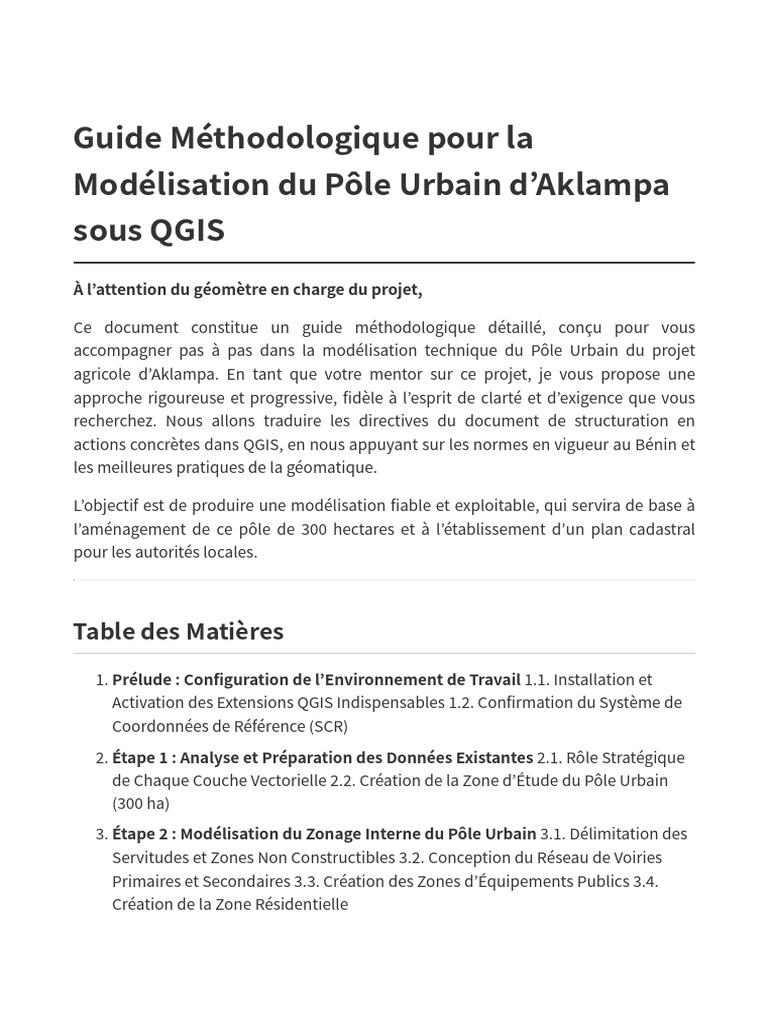 Guide Methodologique Qgis | PDF | Zone | Mise en page