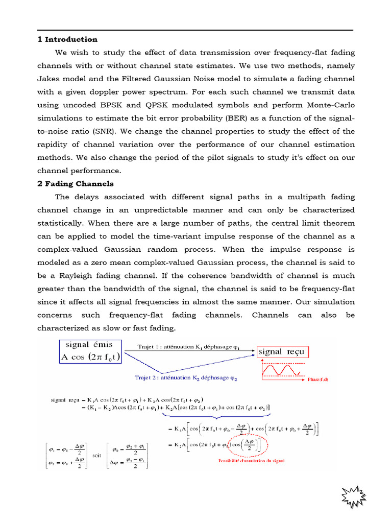 Exposée Finale Rayleigh | PDF | Electronics | Telecommunications ...