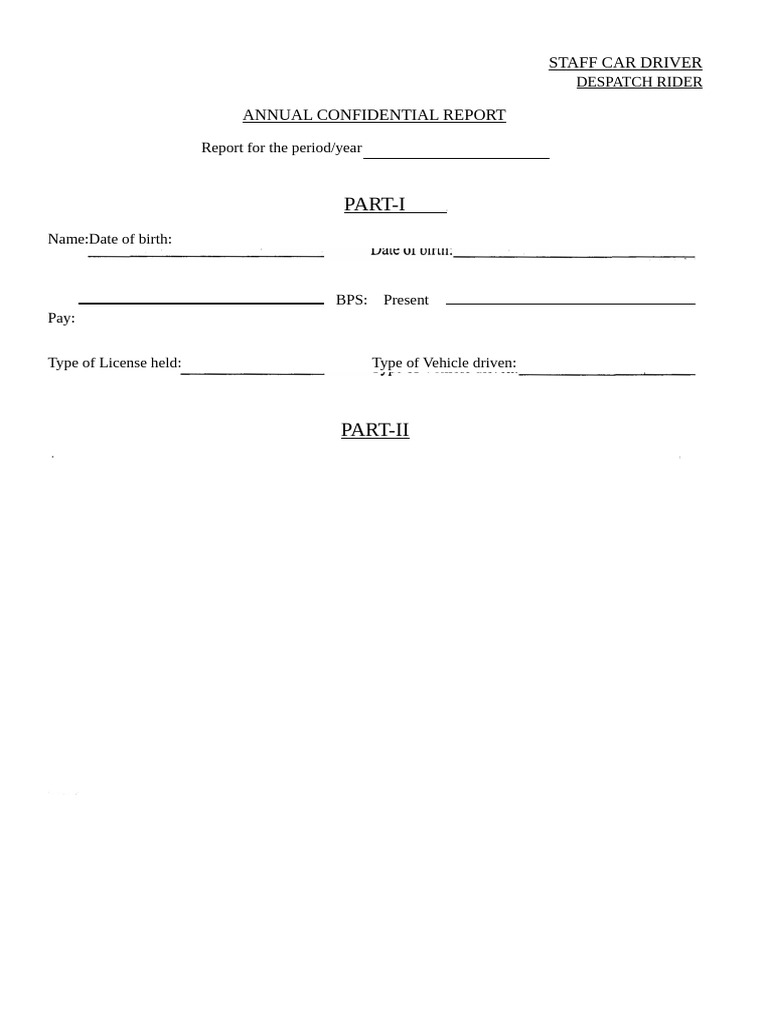 ACR Form for Driver | PDF