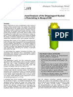 Coupled Thermal-Structural Analysis of the Shippingport Nuclear Reactor using Adaptive Remeshing in Abaqus/CAE 2006