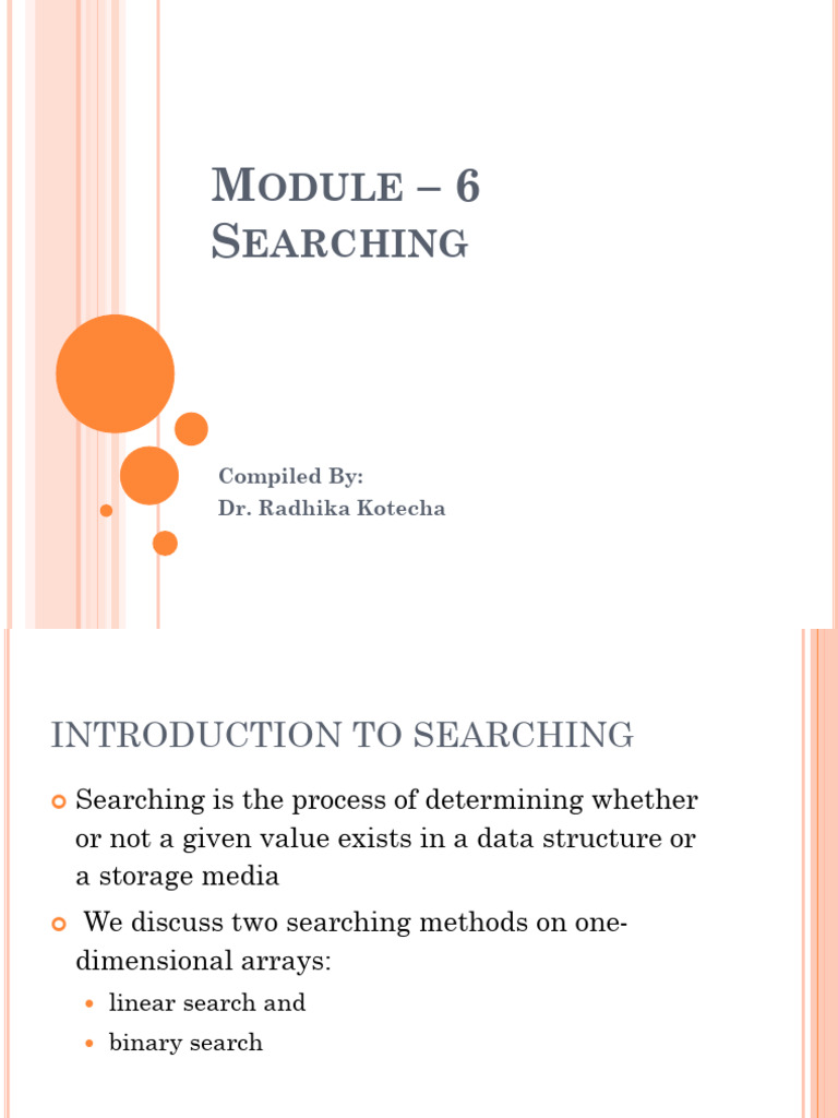 DSA Module 6 - Part II | PDF | Algorithms And Data Structures | Algorithms