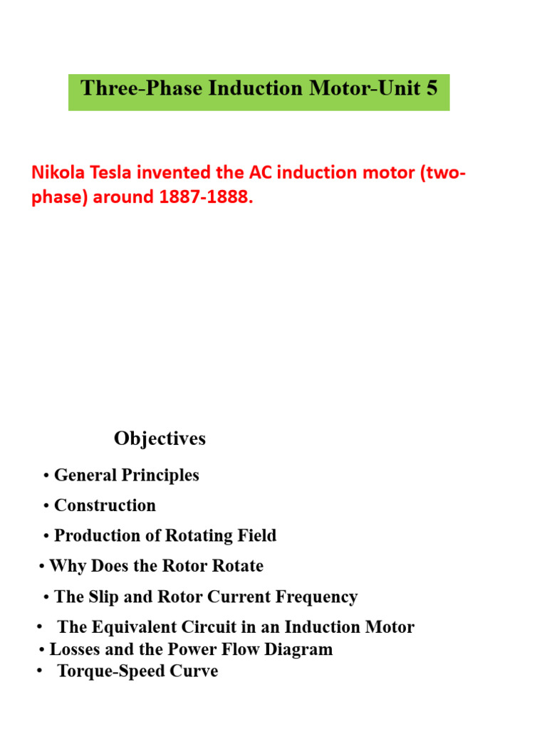 Polyphase Induction Motor | PDF | Electric Motor | Electrical Components