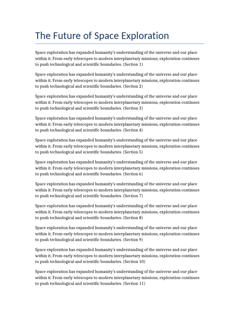 Document 5 Space Exploration | PDF | Space Exploration | Exploration