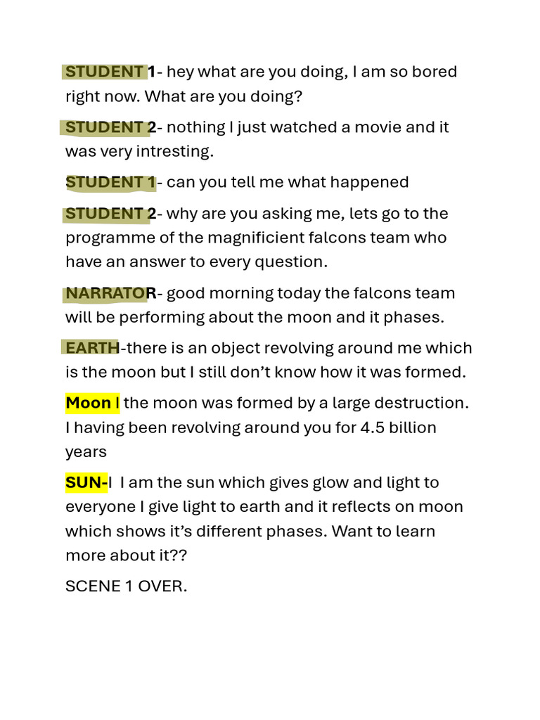 Science Project Moon | PDF