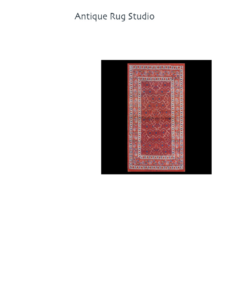 Antique Rug Studio Tearsheet 40 1825 | PDF