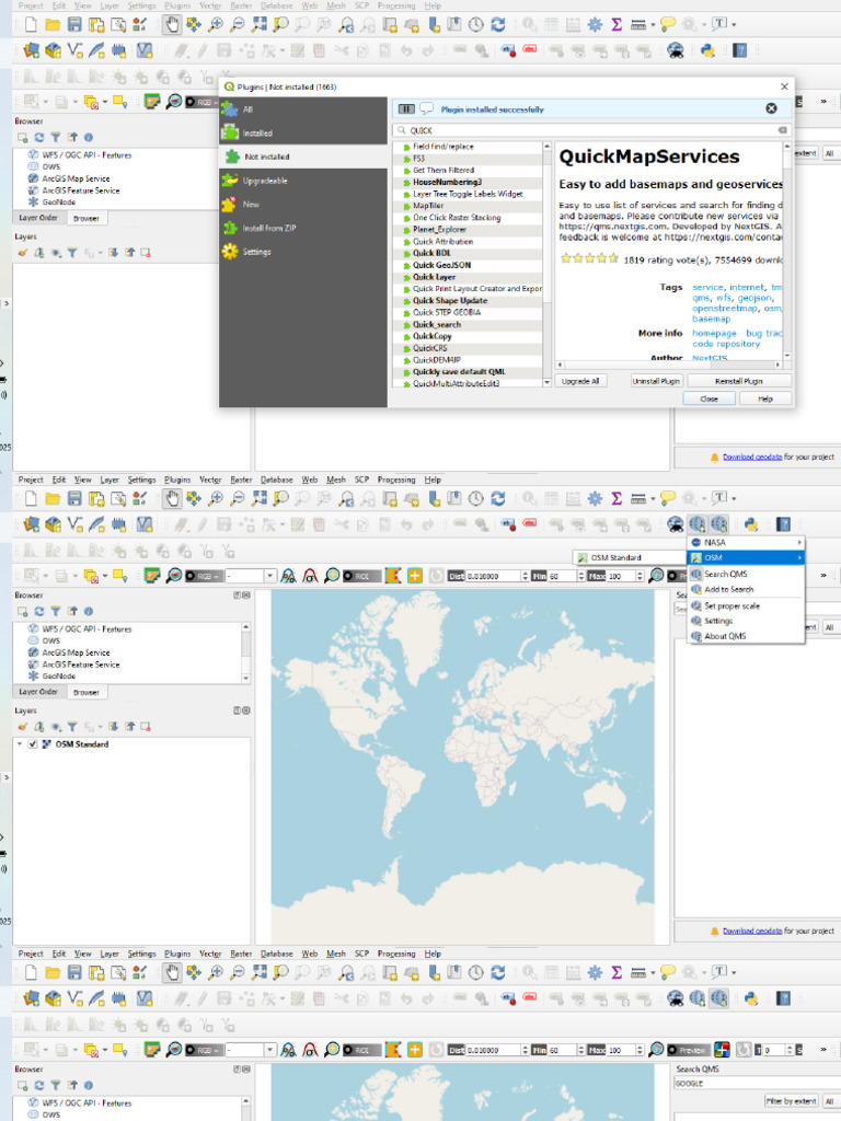 Cadestra Map Georeferencing in Quantum Gis Platfrom | PDF