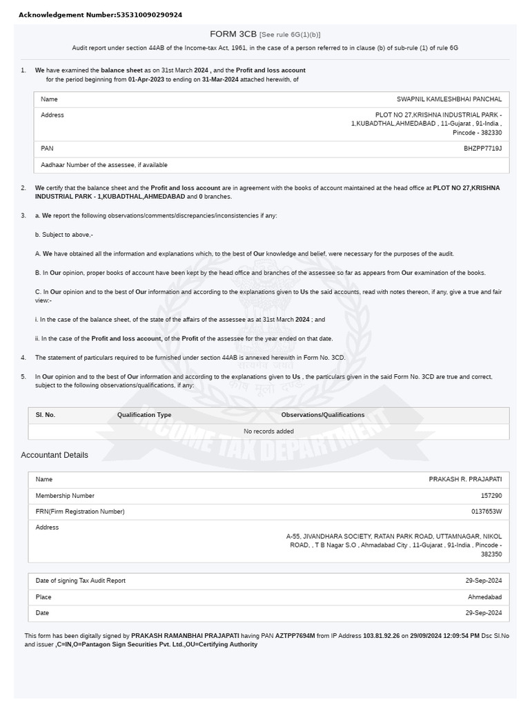 23-24 Audit Report | PDF | Payments | Expense