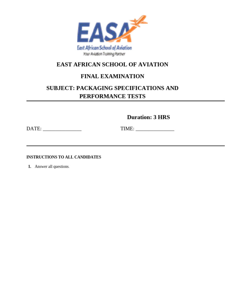 Packaging Specifications and Performance Tests | PDF | Gases