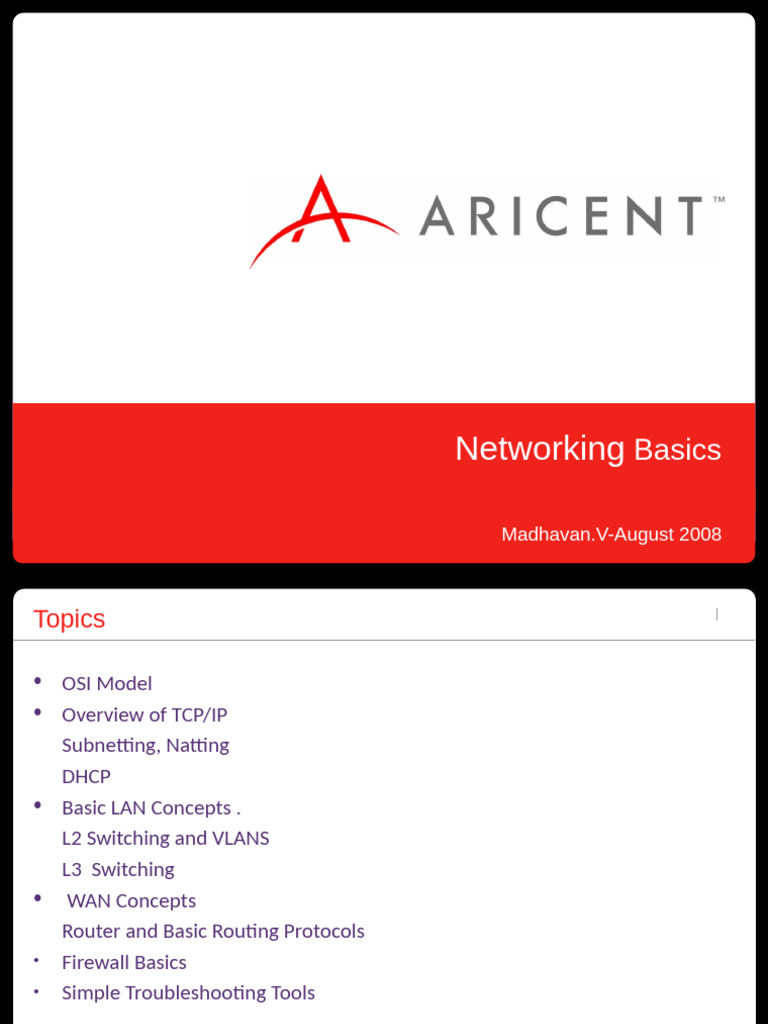 Network Basics | PDF | Internet Protocols | Computer Network