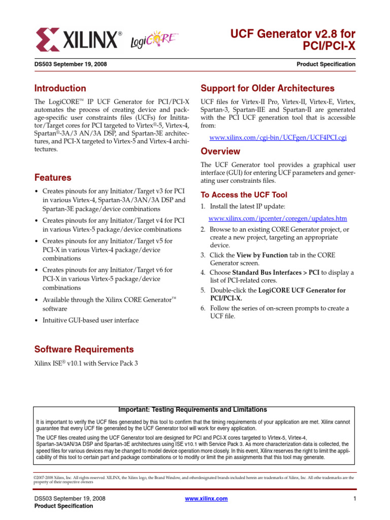 pciucfgen_ds503 | PDF | Graphical User Interfaces | Computer Engineering