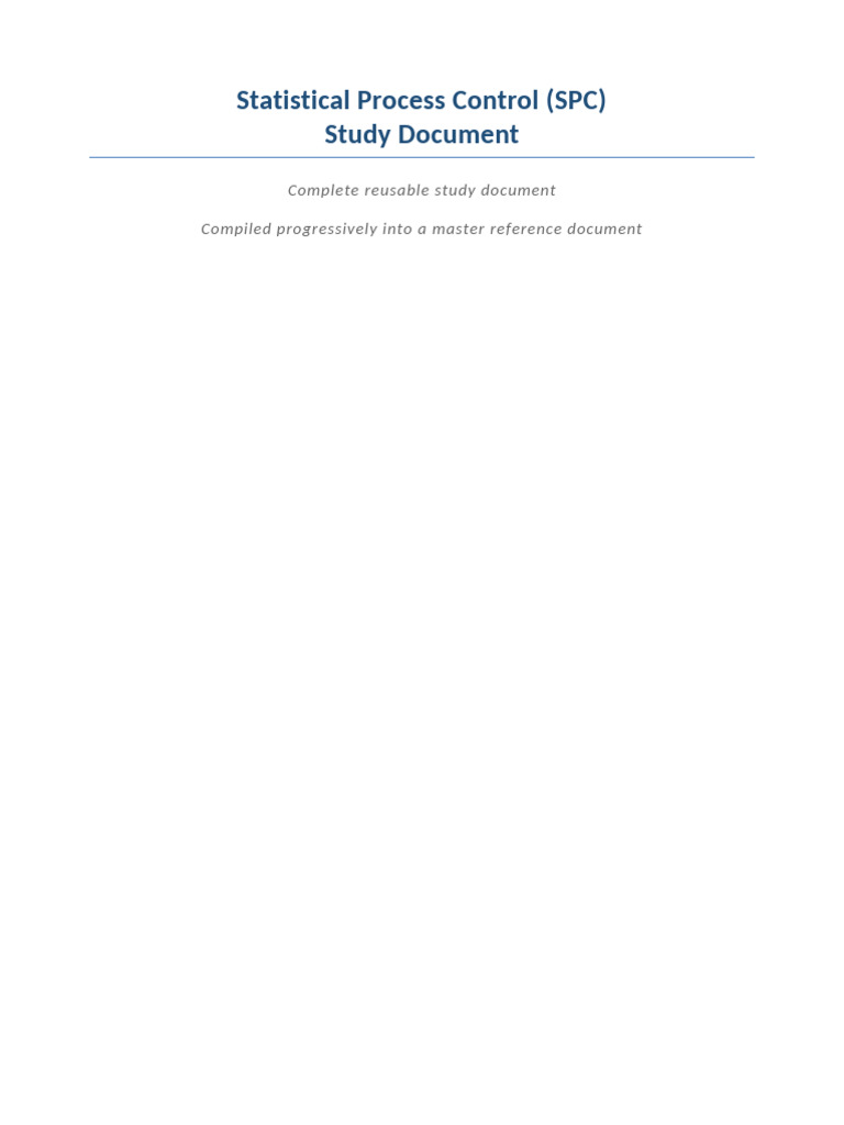 SPC Study Document Final v2 | PDF