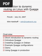 Routing Quagga