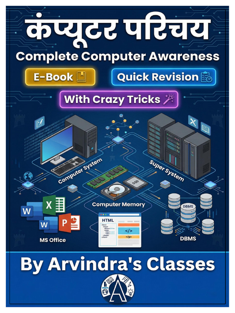 E-Book Computer One Shot in Hindi by Arvindra's Classes | PDF