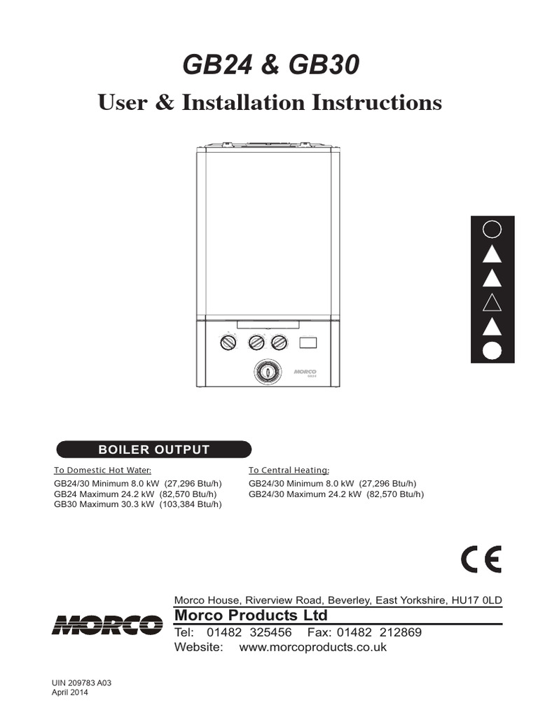GB24 | PDF | Water Heating | Boiler