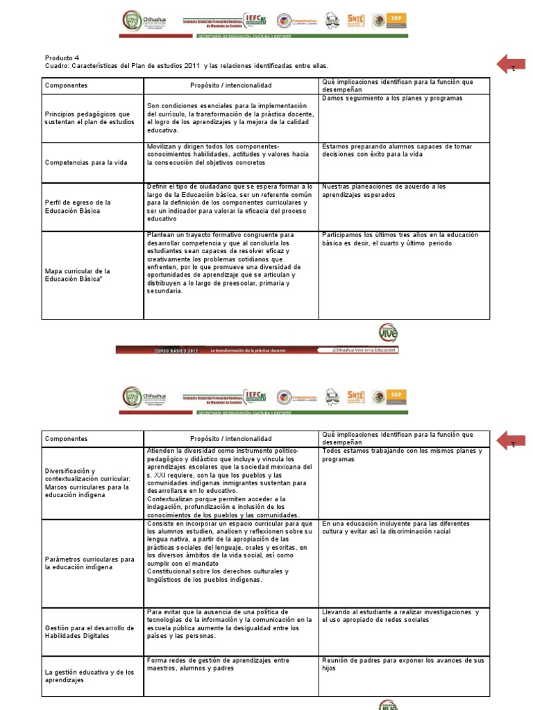 Características del Plan de Estudios 2011 | PDF | Plan de estudios ...
