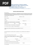 Oriental Motor Insurance Claim Form | PDF | Vehicle Insurance | Transport
