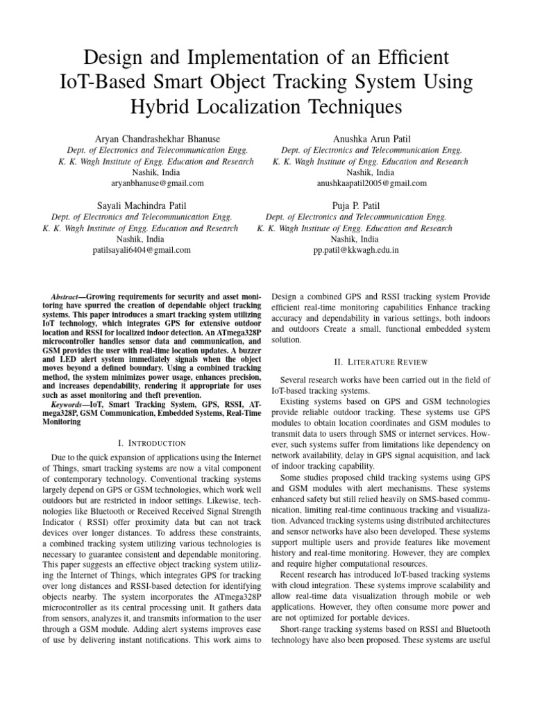 IEEE Conference Template (4) | PDF | Global Positioning System ...