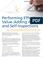 Performing Effective, Value-Adding Audits and Self-Inspections