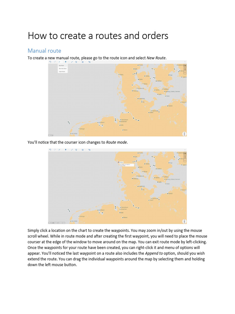 1.1 How to Create Routes and Orders | PDF | Microsoft Windows ...