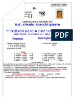 7° TORNEO DI SCACCHI “VINIMILO”