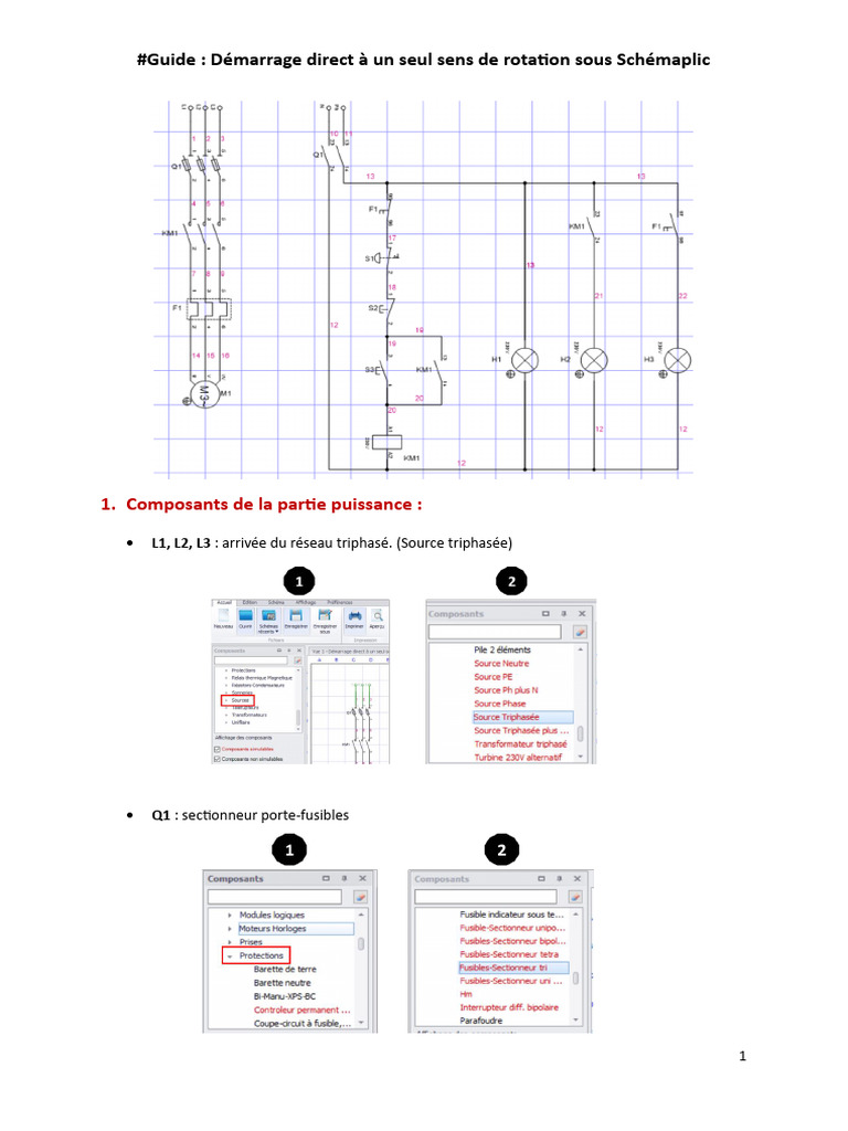 #Guide Démarrage Direct à Un Seul Sens de Rotation | PDF