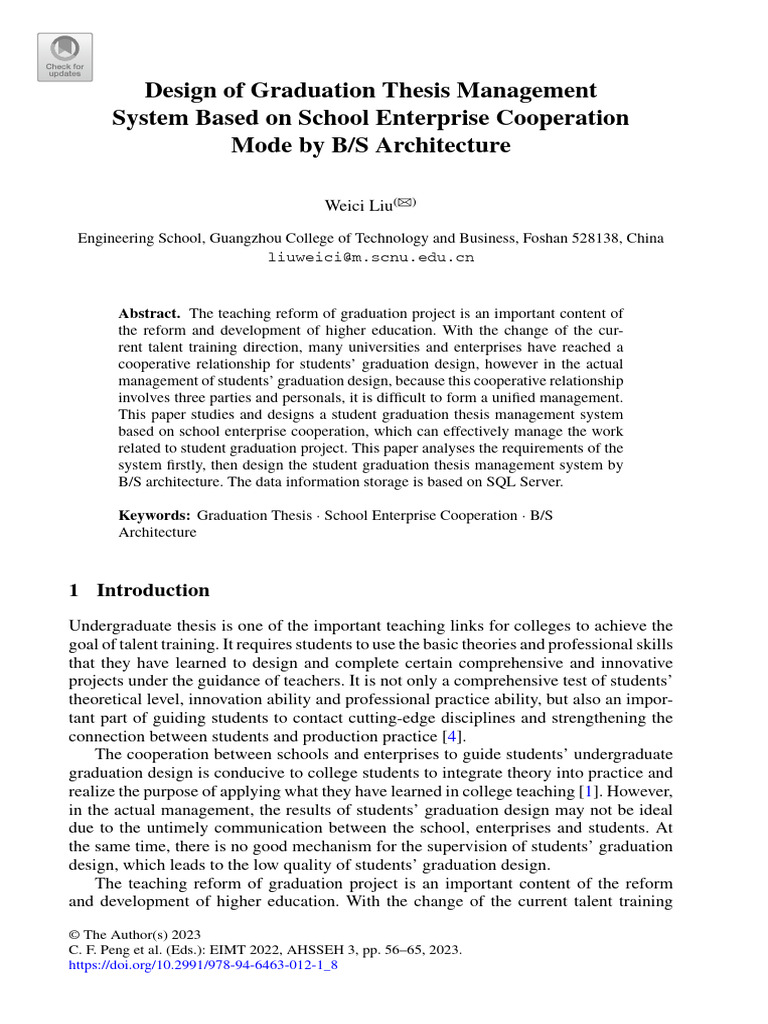 Design_of_Graduation_Thesis_Management_System_Base | PDF | World Wide ...