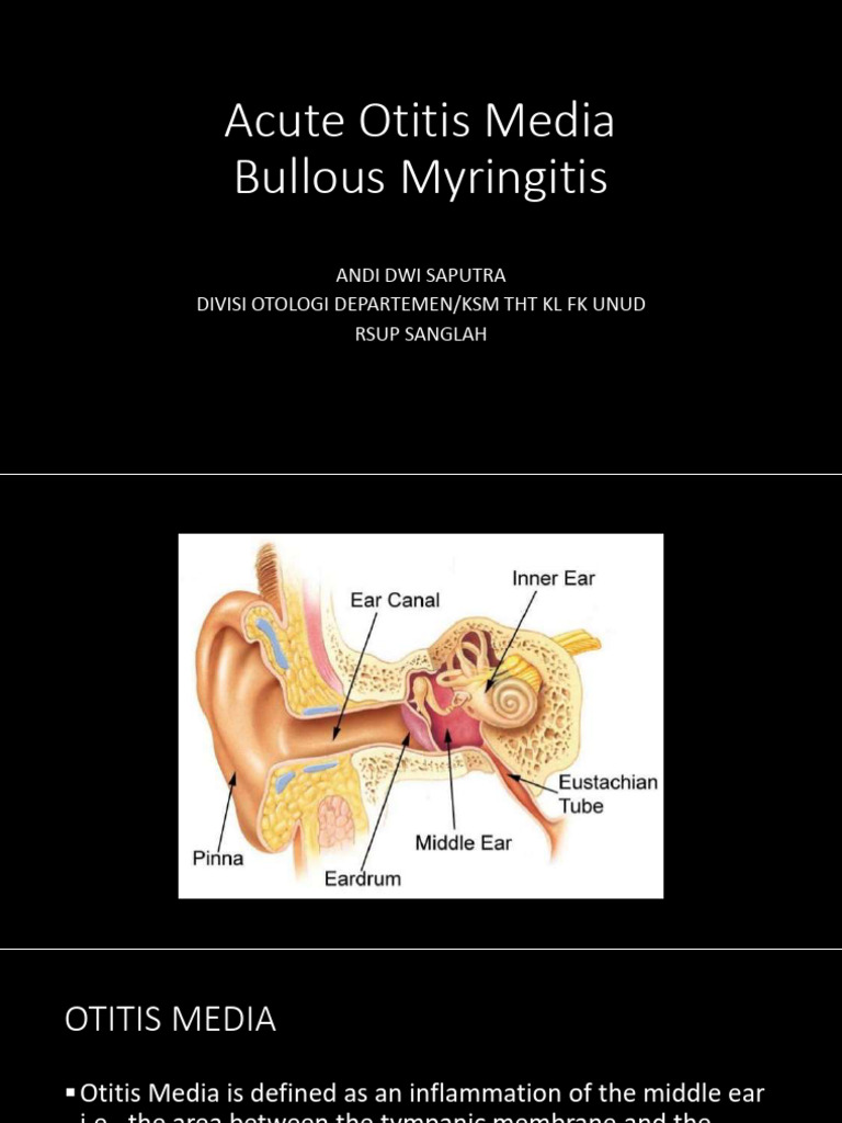 LECTURE 26. OMA dan Miringitis Bulosa_watermark | PDF | Medical ...