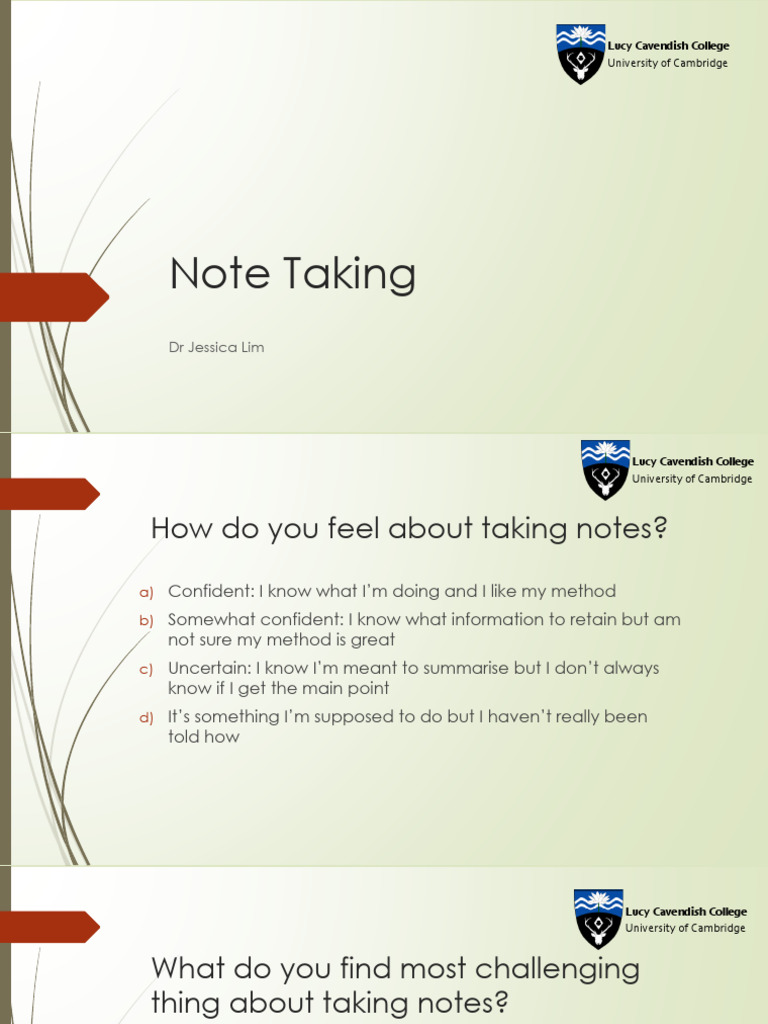 Note Taking | PDF | Narrative | Behavioural Sciences