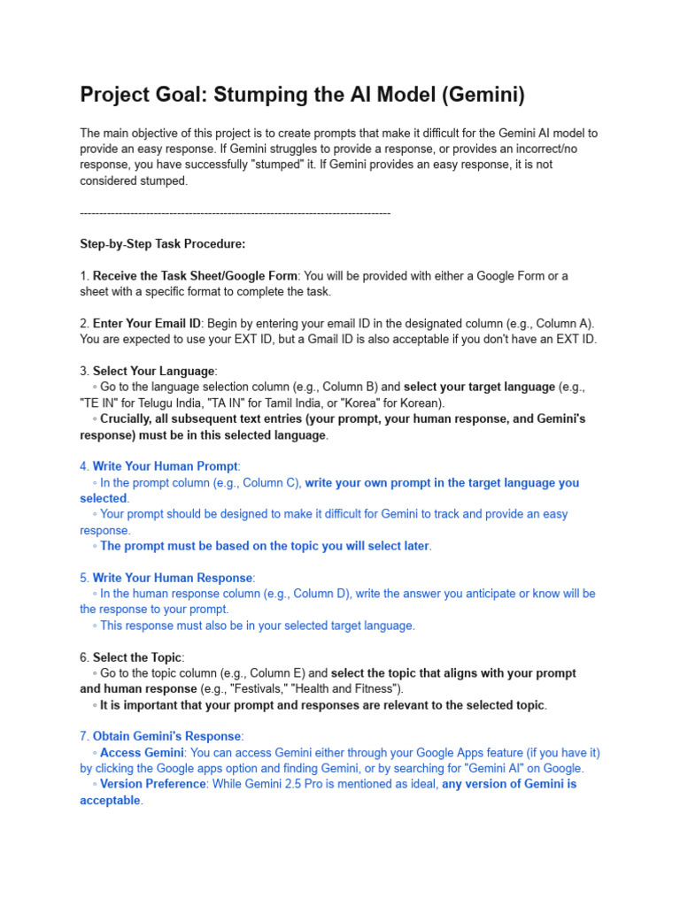 Project Goal_ Stumping the AI Model (Gemini) | PDF