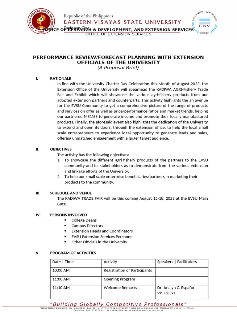 Proposal Brief Sample Extension | PDF | Economies