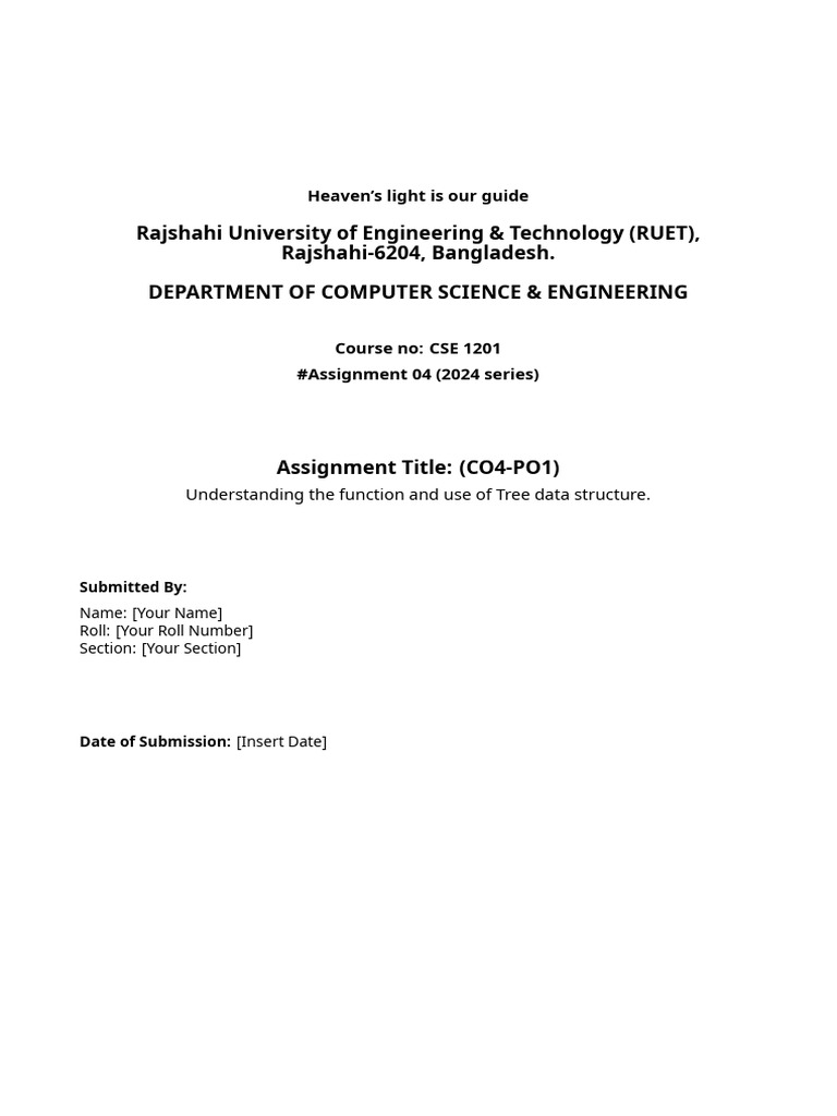 Assignment 04 Tree | PDF