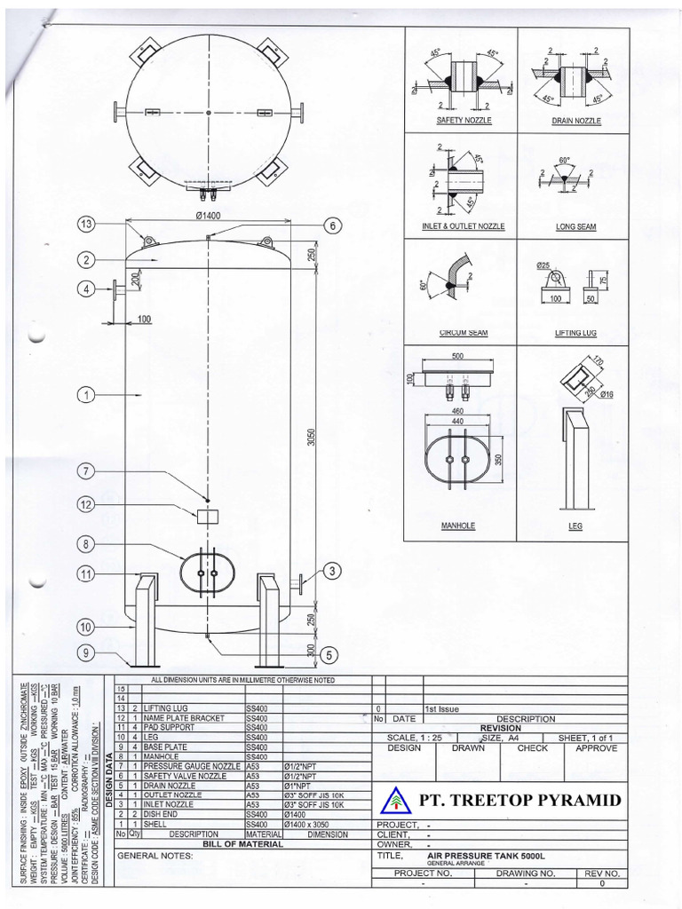 Drawing Lp 5000 l Pt Evyap | PDF
