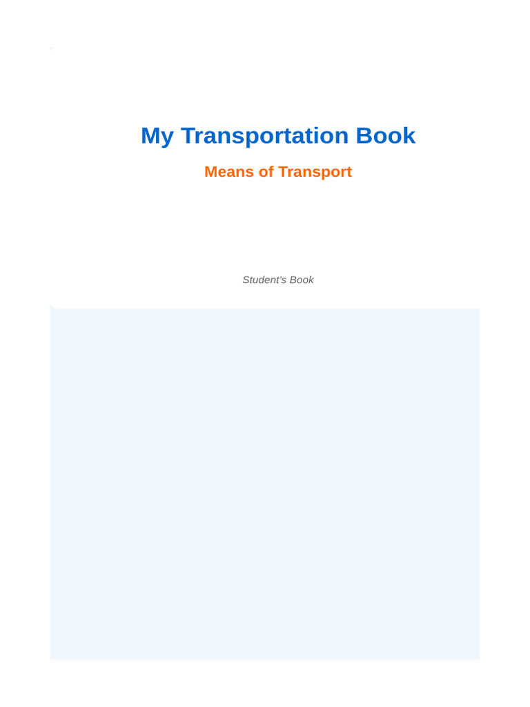 Transportation_Mini_Book_Complete | PDF