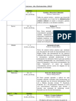 Cursos de Extensión 2012 de La Ucsc - Nuevos Cursos