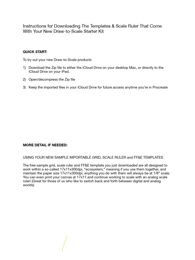 How to Download and Use Your Draw-To-Scale Samples | PDF | I Cloud ...