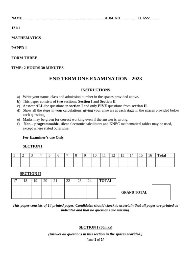 MATH F3 P1 QS | PDF
