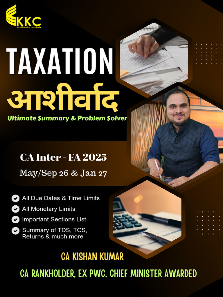 TCS Summary - FA 25 by CA Kishan Kumar | PDF