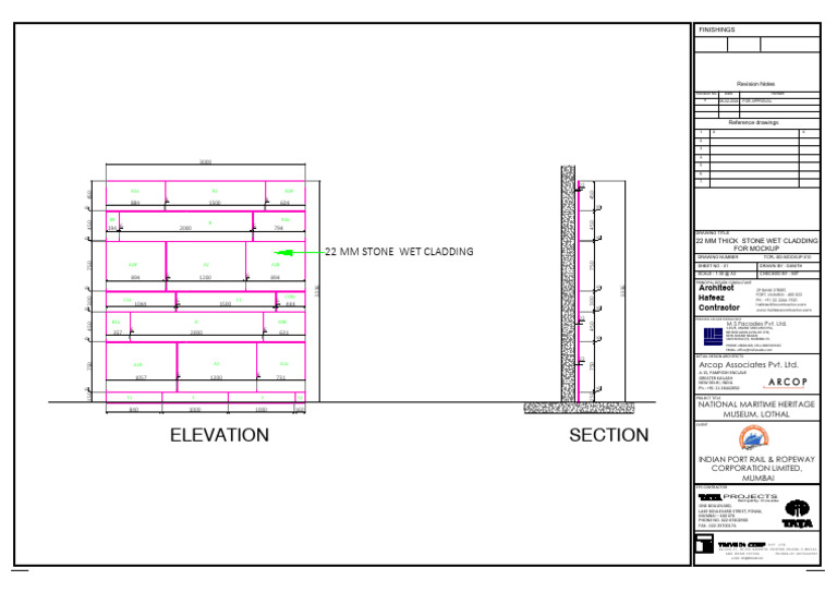 Wet Cladding Mockup Drawing | PDF