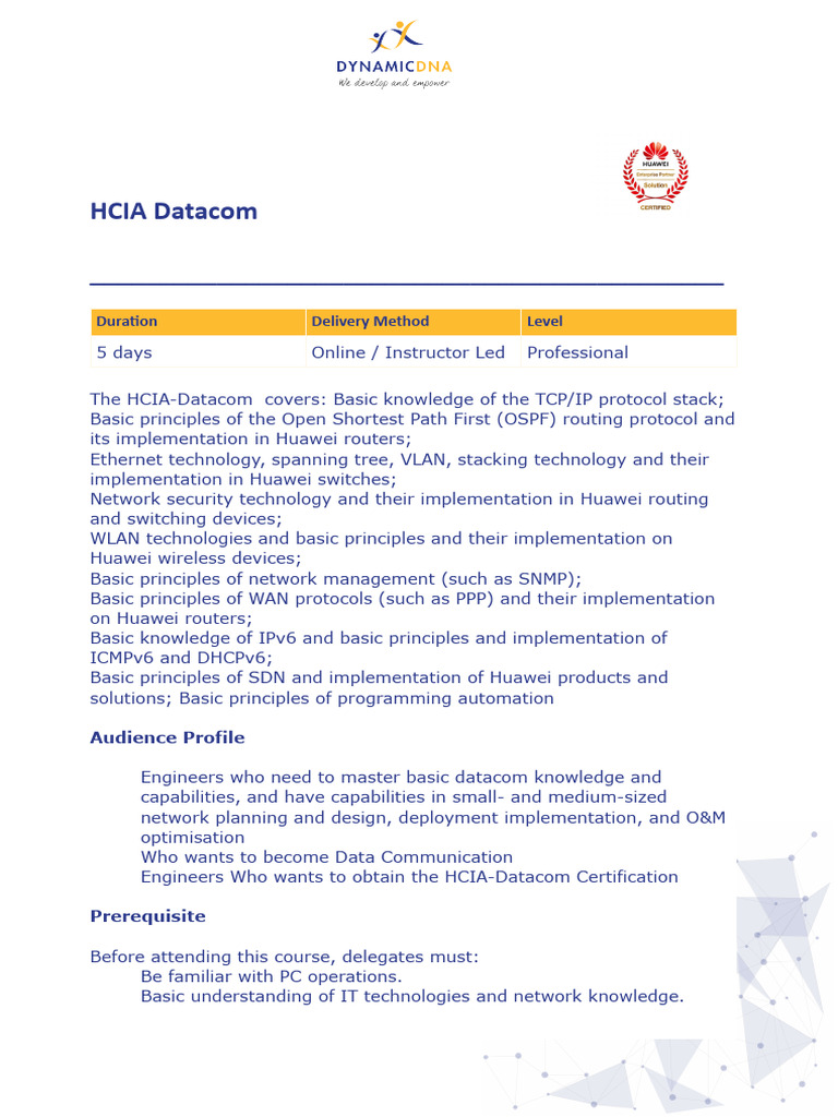 HCIA Datacom | PDF | Computer Network | I Pv6