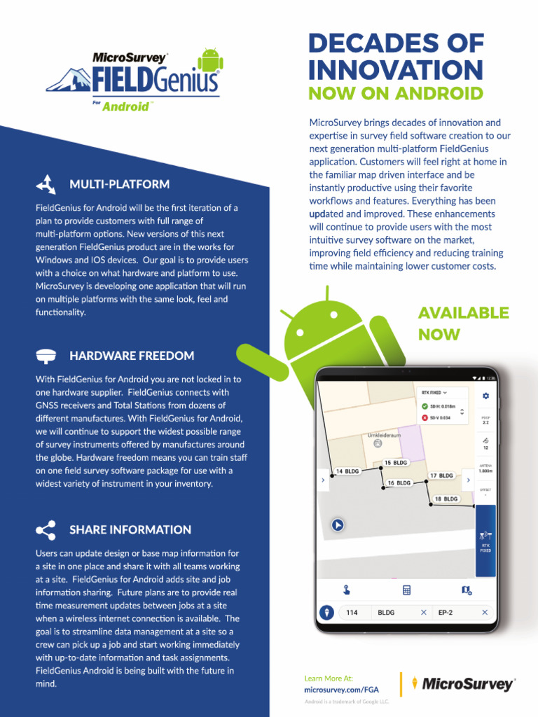 FieldGenius Android Flyer.pdf | PDF