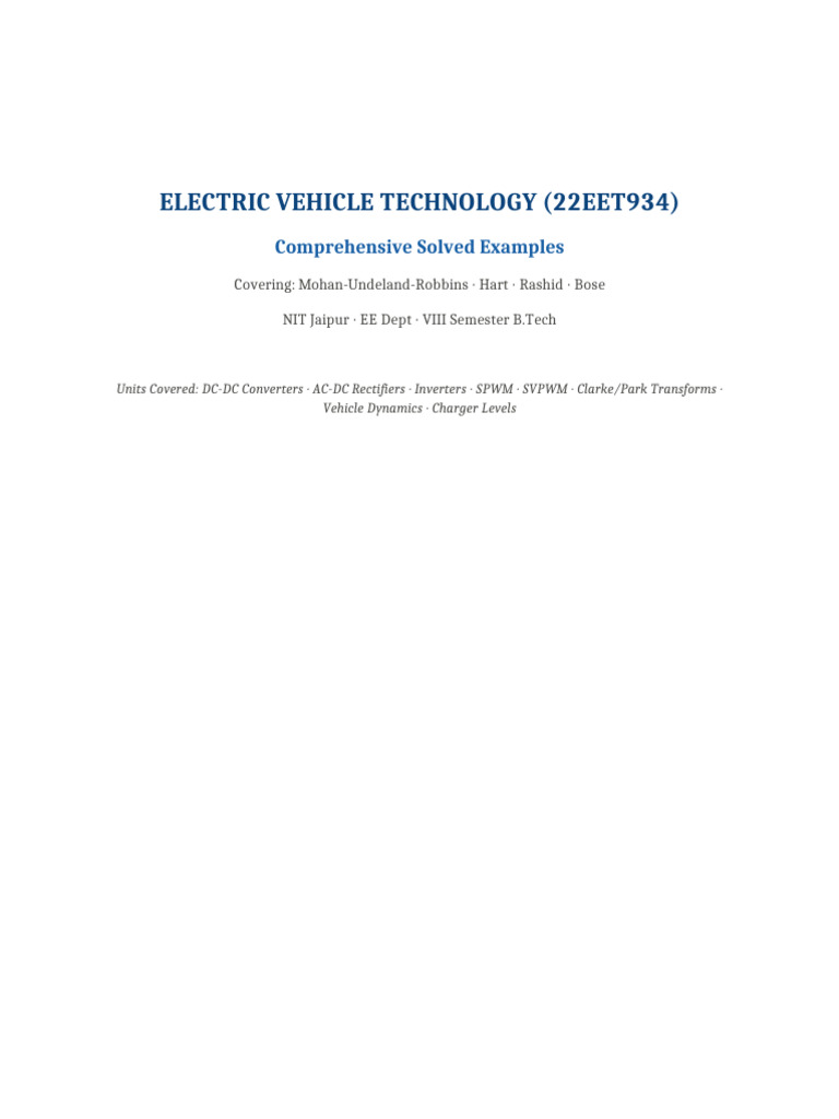 EVT Solved Examples NIT Jaipur | PDF | Rectifier | Electromagnetism