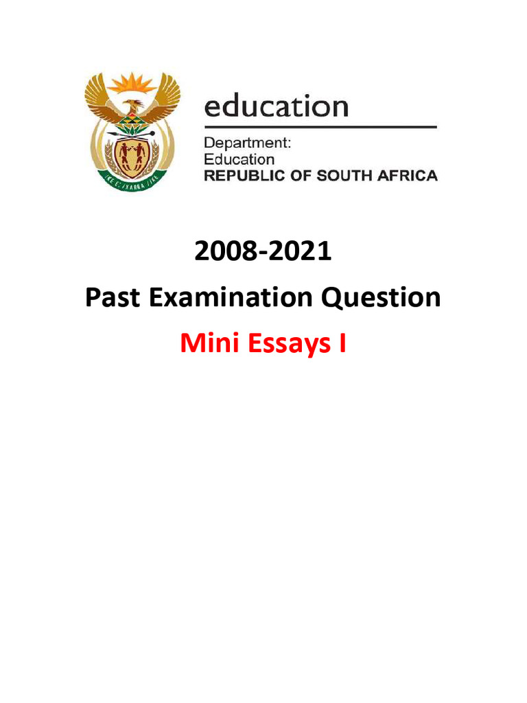 1.10. Mini_Essay I | PDF