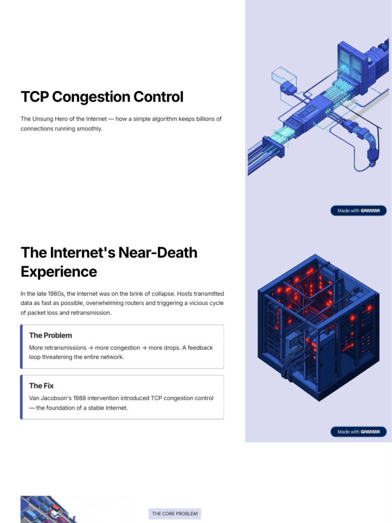 TCP Congestion Control | PDF | Network Congestion | Transmission ...