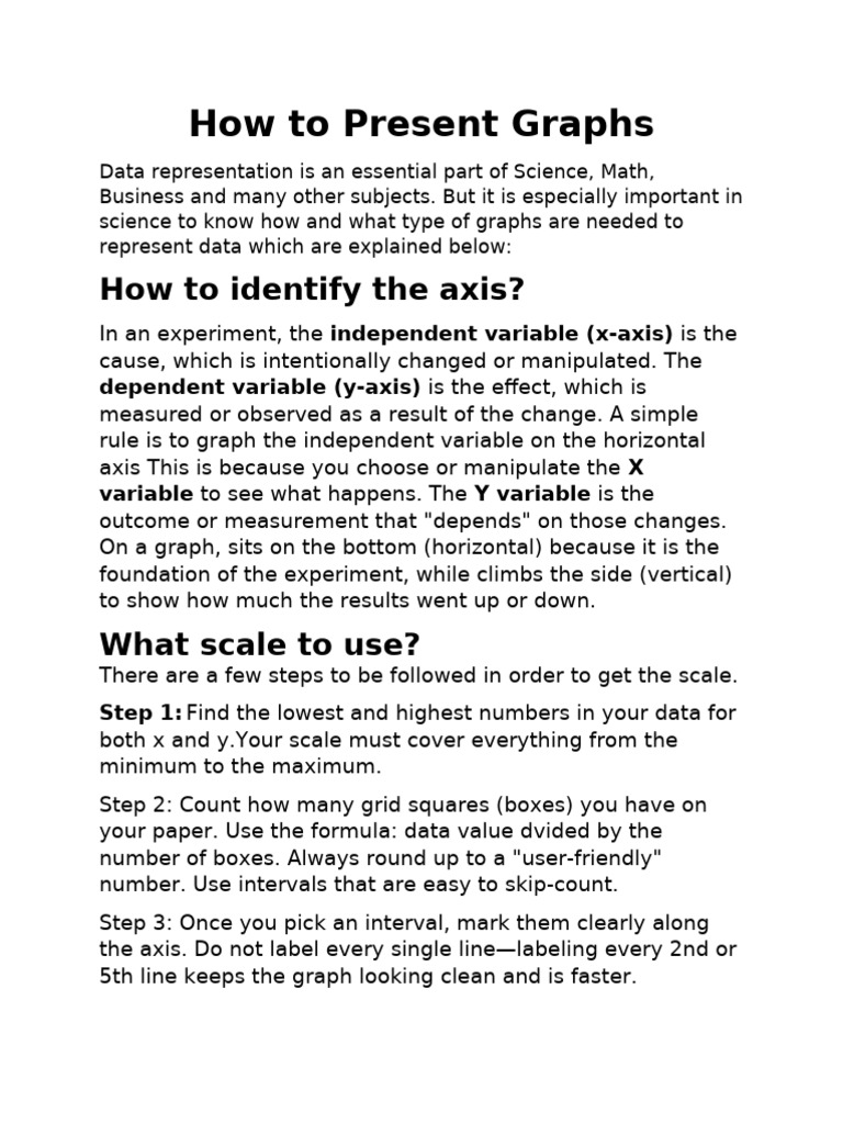 How To Present Graphs | PDF | Cartesian Coordinate System | Scatter Plot