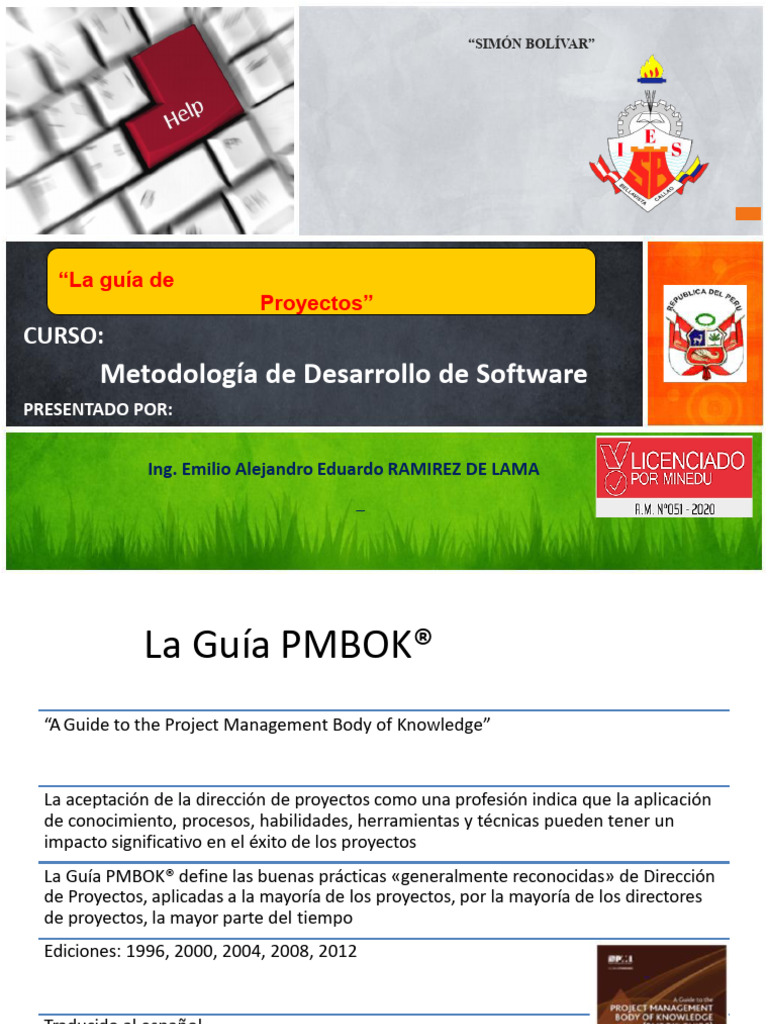Sesión 10 - La Guía de PMbok - La Norma Para La Dirección | PDF