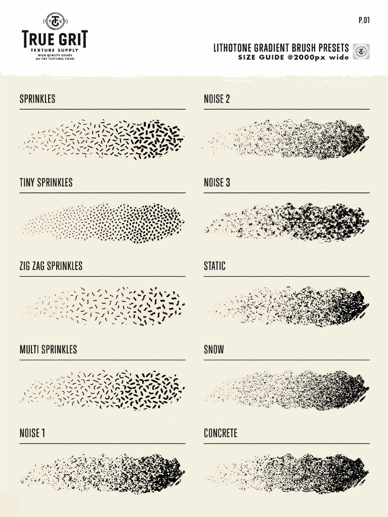Lithotone Gradient Brush Cheat Sheet [Tеlеgrаm - @All4designer] | PDF