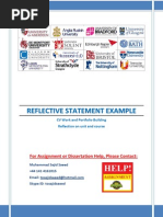 Download Reflective Statement Reflection on Unit and Course by Muhammad Sajid Saeed SN103154177 doc pdf