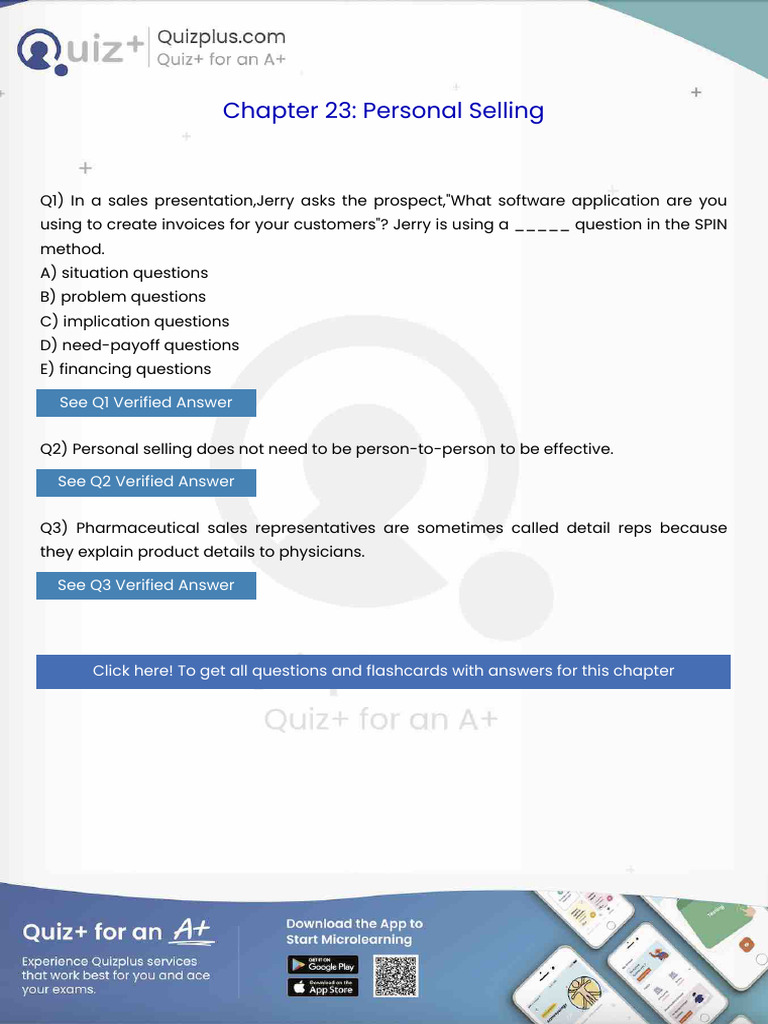 In a Sales Presentationjerry Asks the Prospectwhat Software Application ...