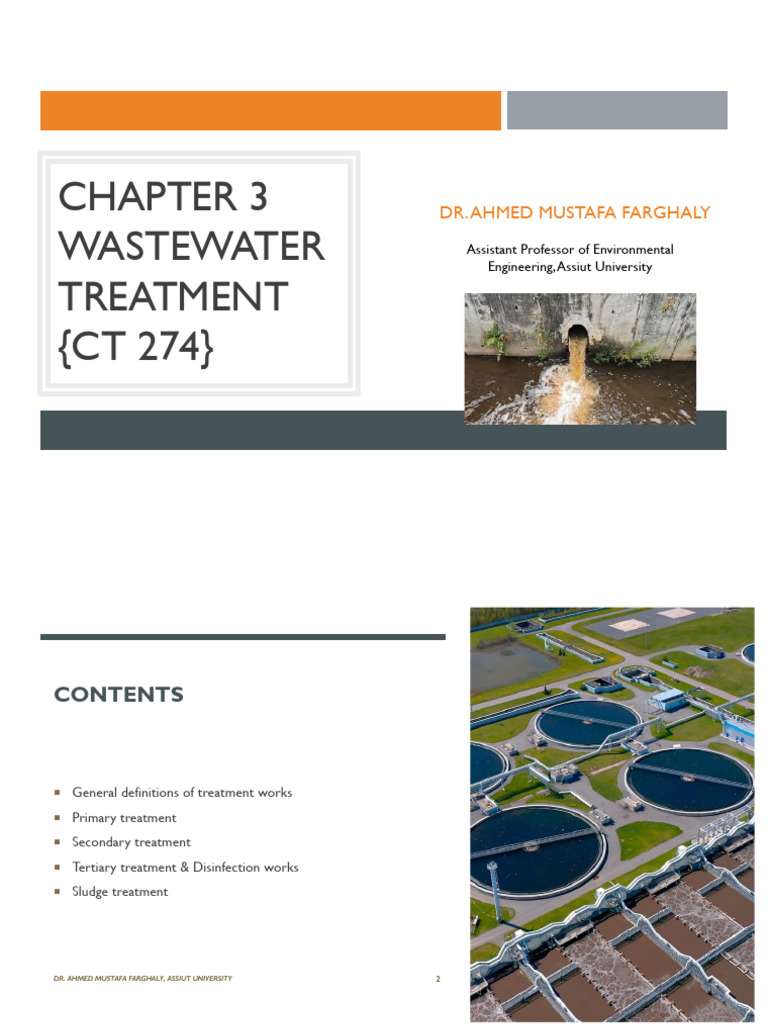 Ch3 Wastewater Treatment-1 | PDF | Sewage Treatment | Water Pollution