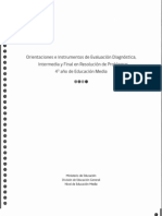 Cuadernillo Resolución de Problemas 4 Medio Con Evaluaciones